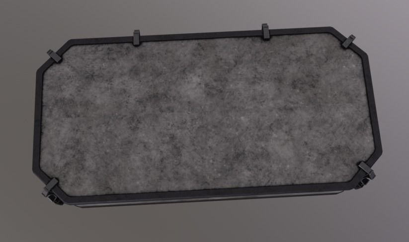 Arch Platform Floor Low-poly 3D model_4