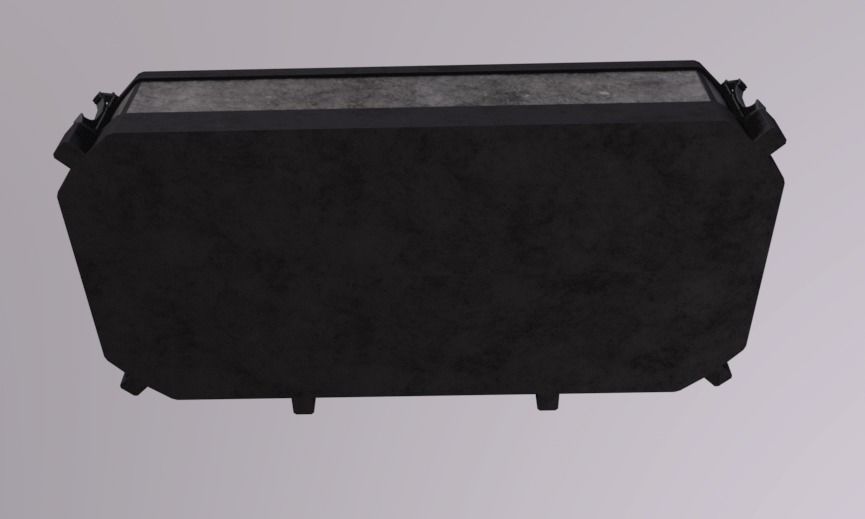 Arch Platform Floor Low-poly 3D model_5