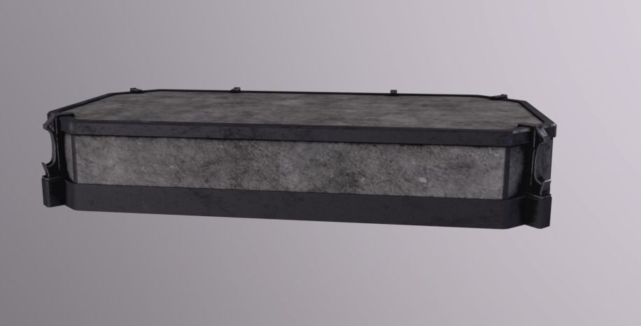 Arch Platform Floor Low-poly 3D model_2