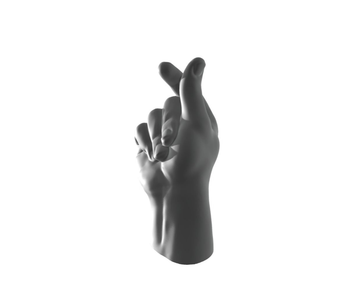 Finger Heart - Hand Heart 3D print model_1