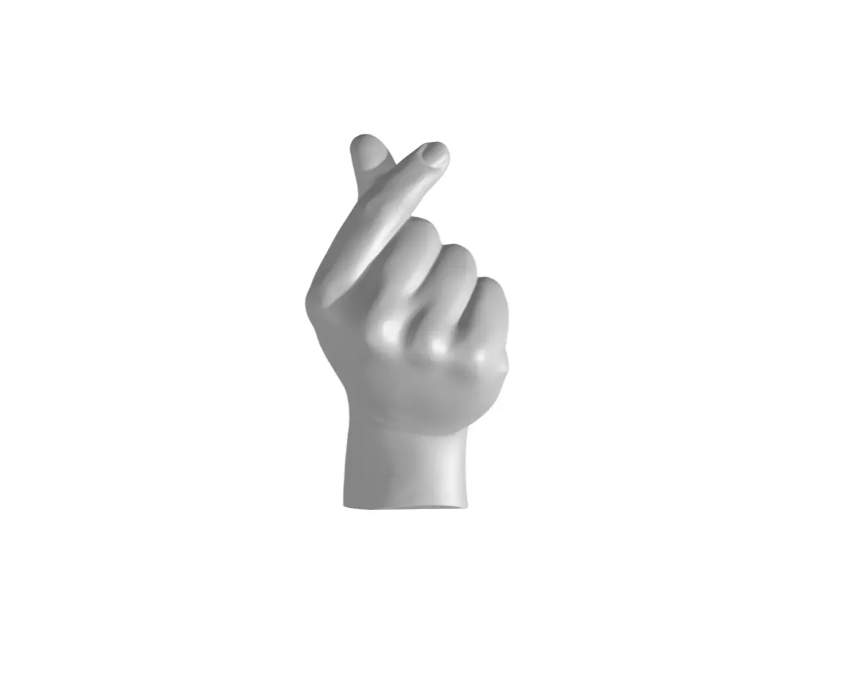 Finger Heart - Hand Heart 3D print model_0