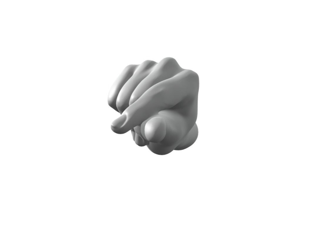 Finger Heart - Hand Heart 3D print model_3