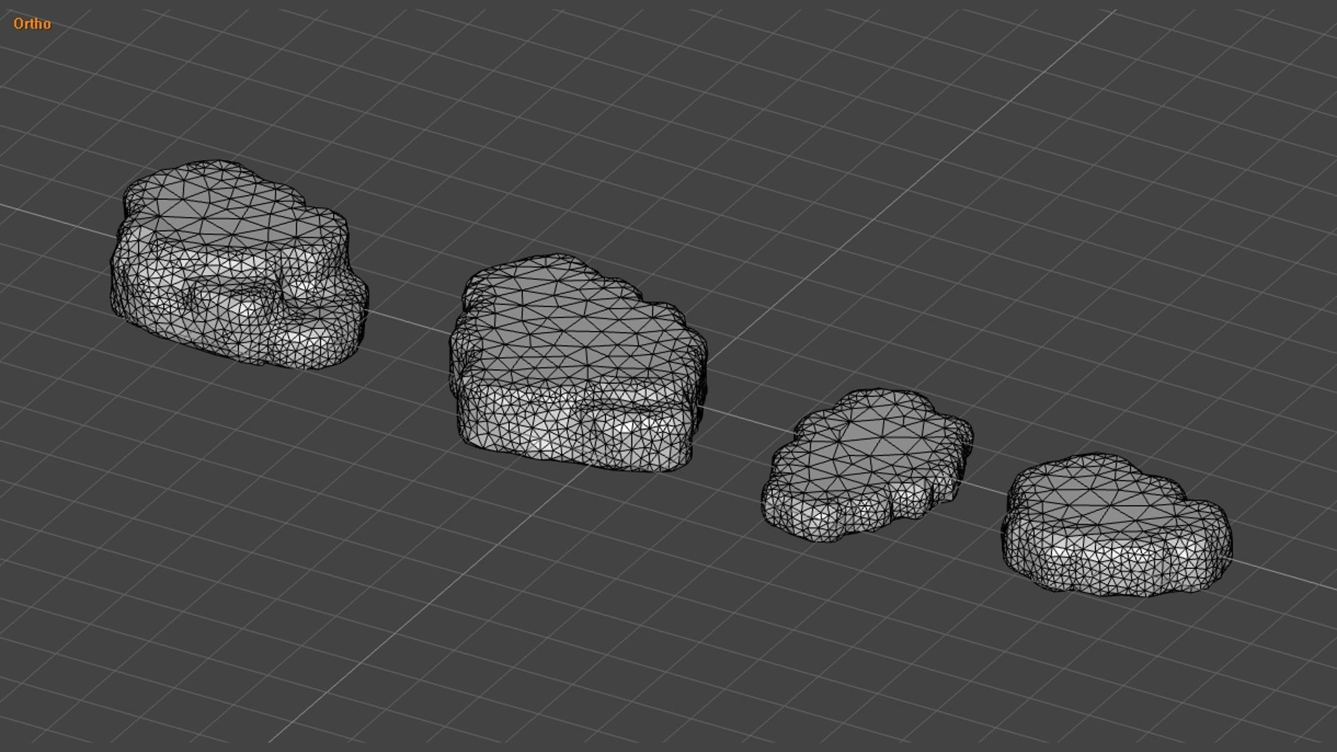 Cave Platform 2 - Moss 1 Low-poly 3D model_15