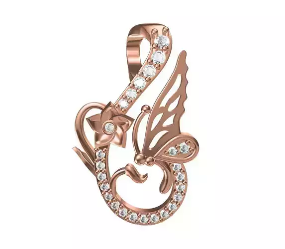 Women Unique Pendant STL JCD Details