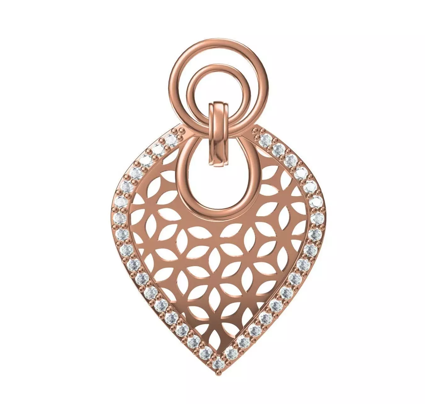 Women Unique Pendant STL JCD Details 3D print model_0