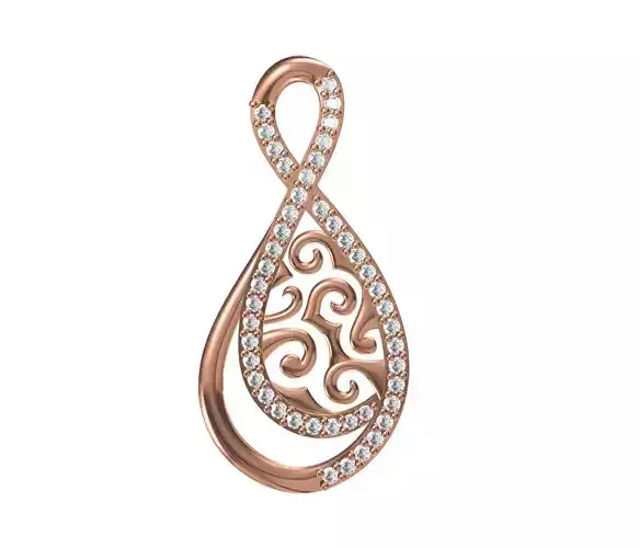 Women Unique Pendant STL JCD Details