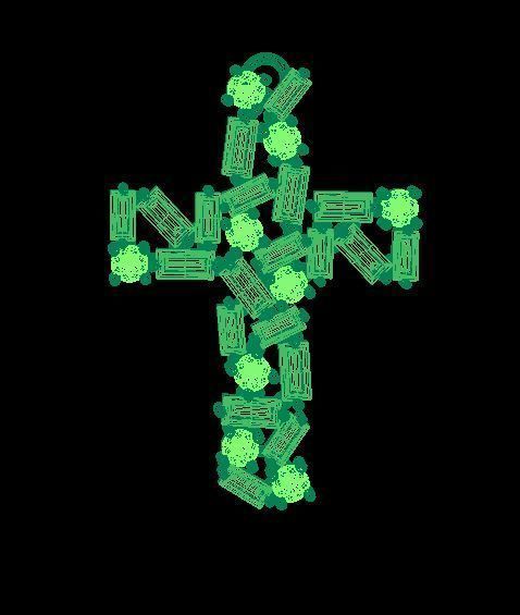 cross pendant S242 3D print model_6