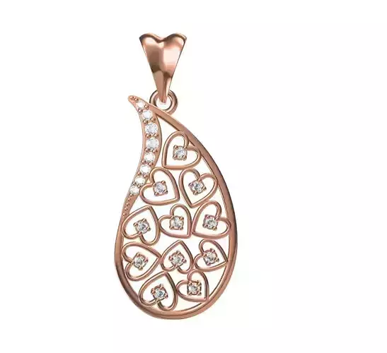 Women Unique Pendant STL JCD Details