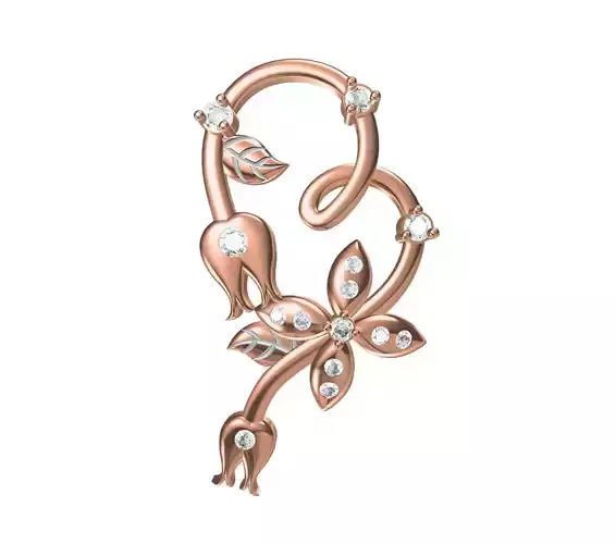 Women Unique Heart Pendant STL JCD Details 3D print model