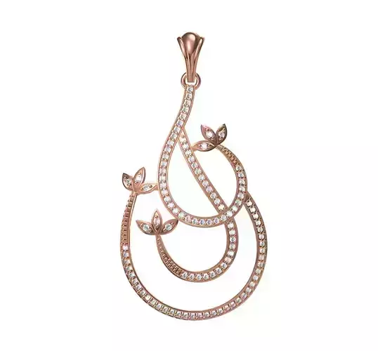 Women Unique Pendant STL JCD Details