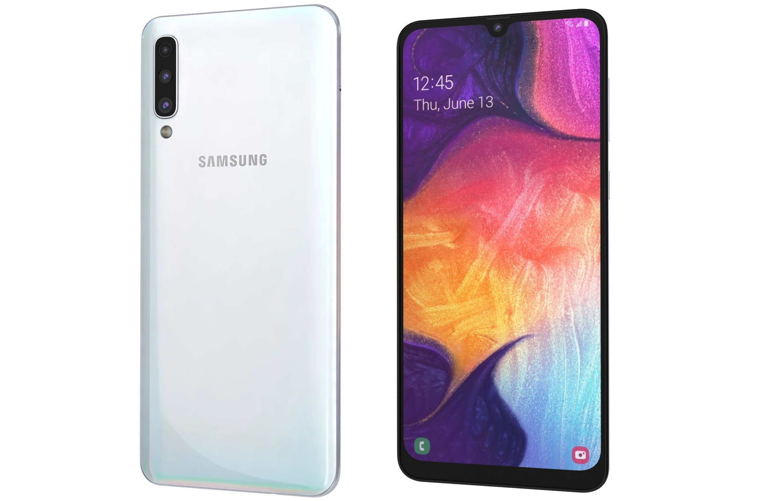 Samsung Galaxy A50 All Colors Low-poly 3D model_32