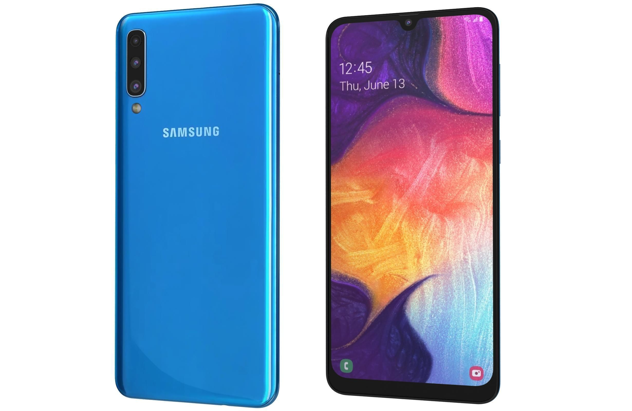 Samsung Galaxy A50 All Colors Low-poly 3D model_21