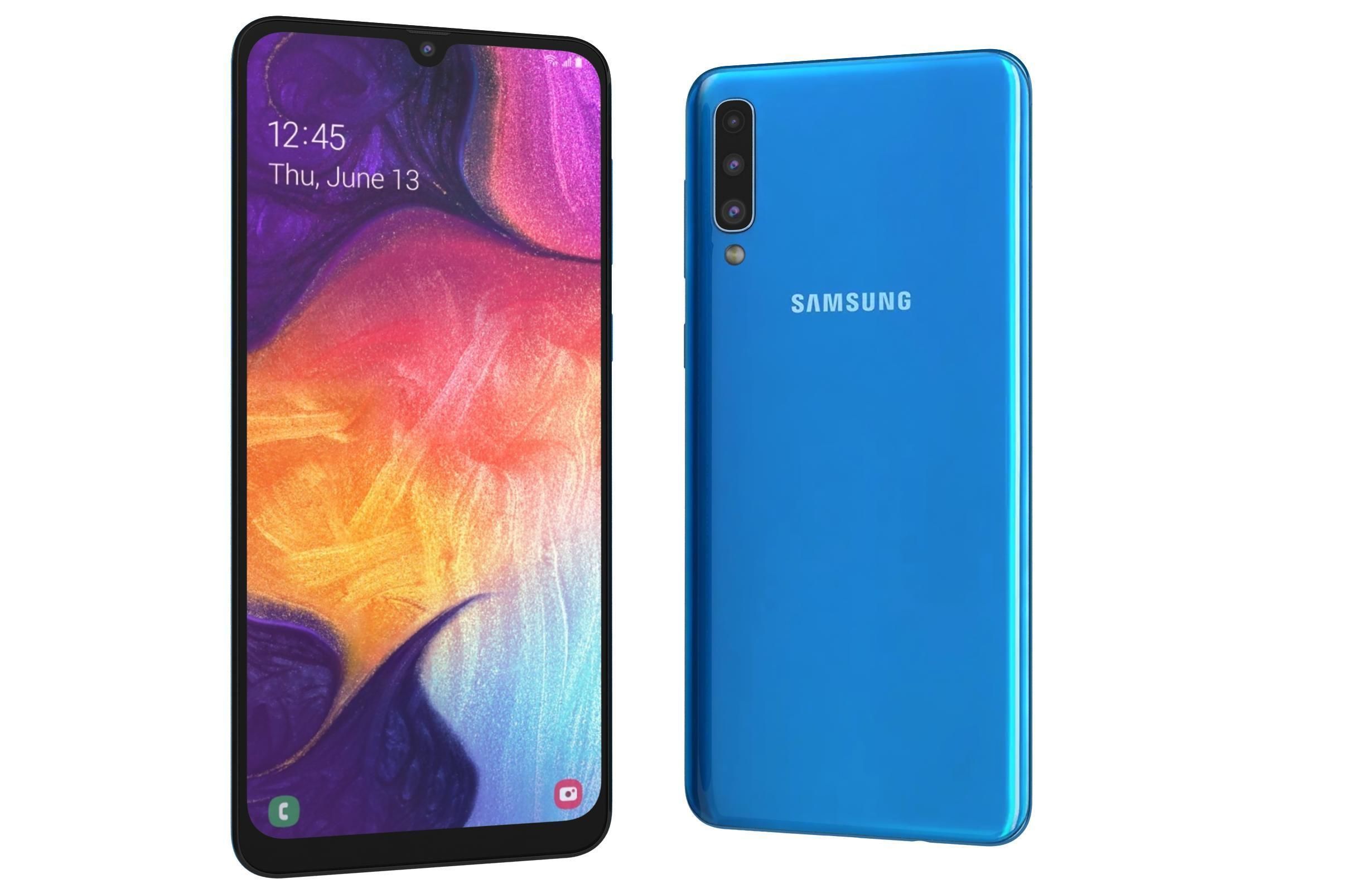 Samsung Galaxy A50 All Colors Low-poly 3D model_22