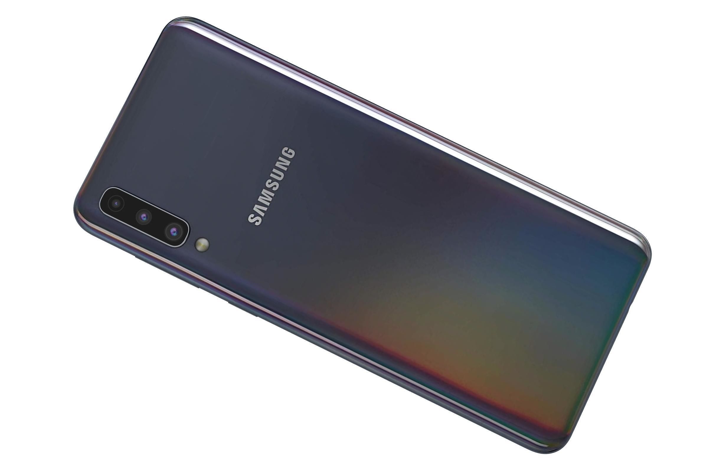 Samsung Galaxy A50 All Colors Low-poly 3D model_14