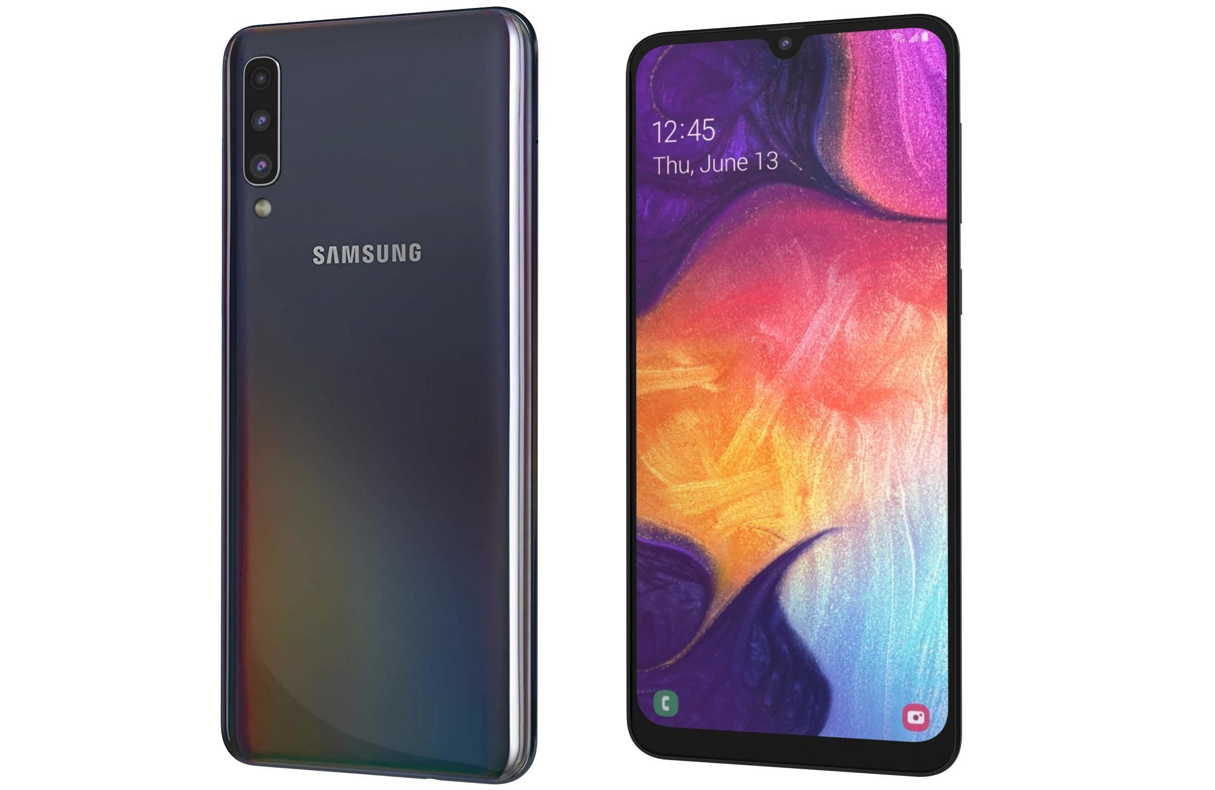 Samsung Galaxy A50 All Colors Low-poly 3D model_10