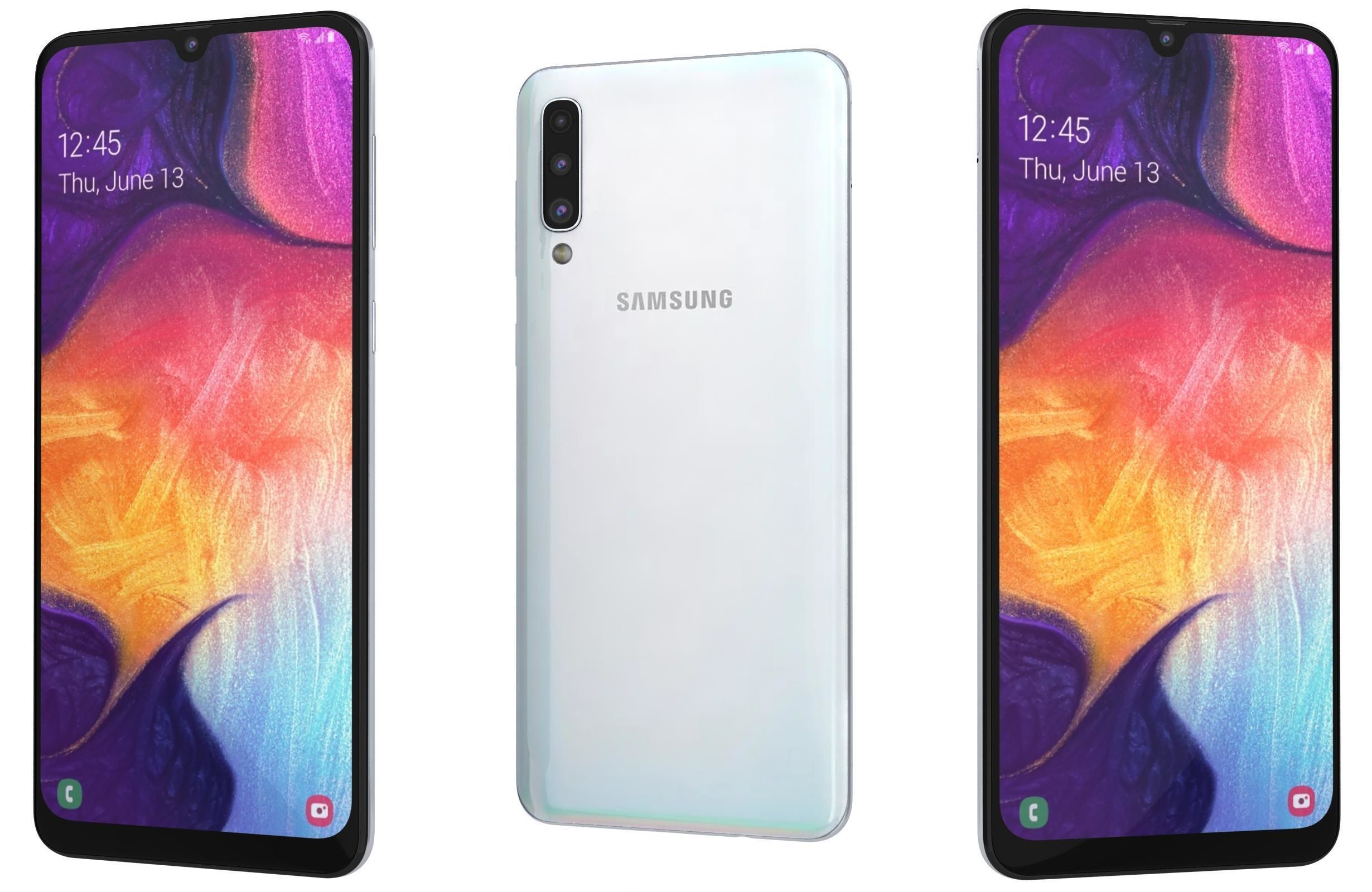 Samsung Galaxy A50 All Colors Low-poly 3D model_26