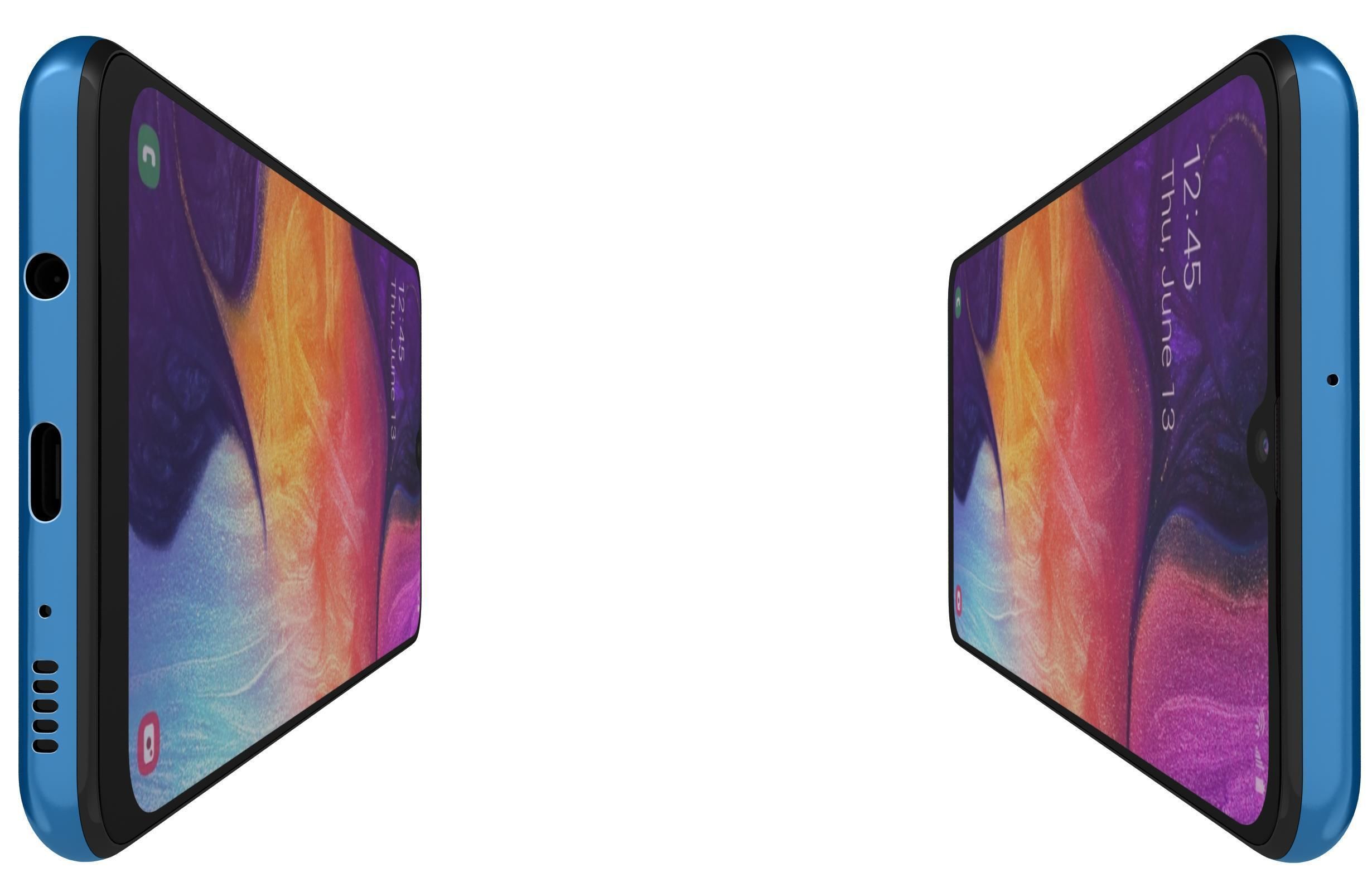 Samsung Galaxy A50 All Colors Low-poly 3D model_20