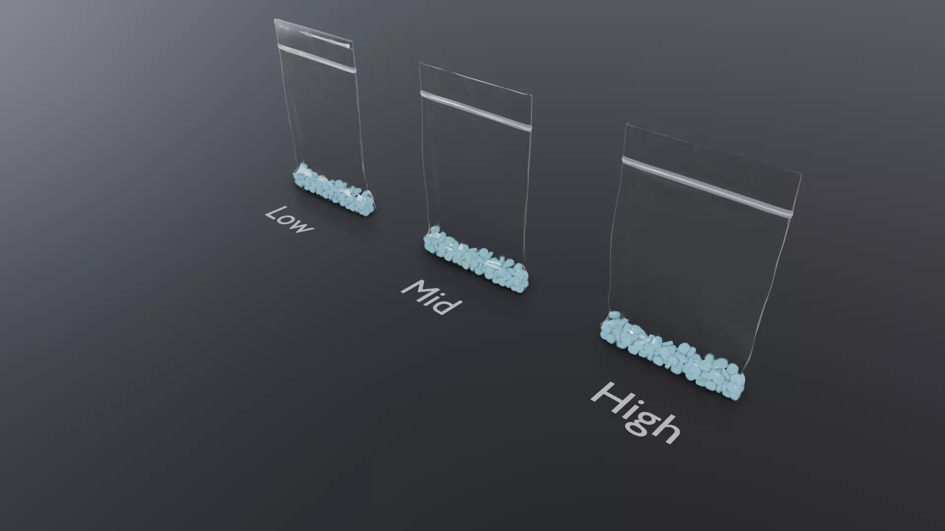 Micro Pellets Drug Bag Low-poly 3D model_0