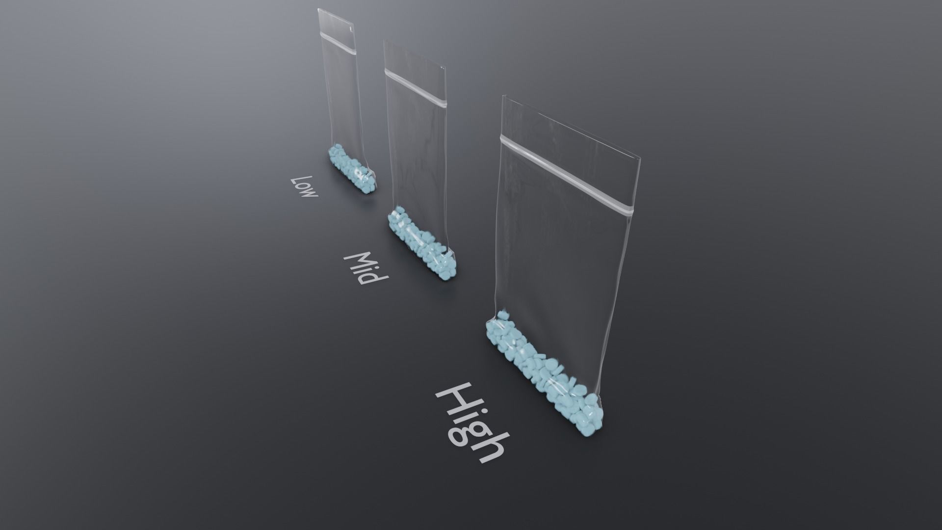 Micro Pellets Drug Bag Low-poly 3D model_2