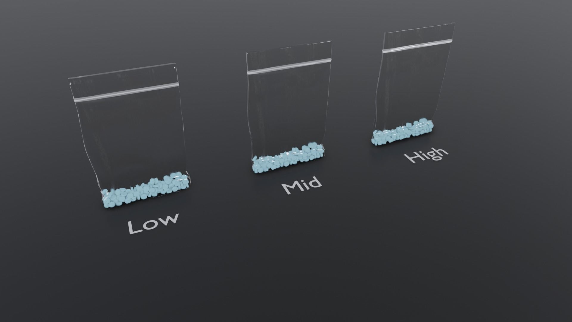 Micro Pellets Drug Bag Low-poly 3D model_1