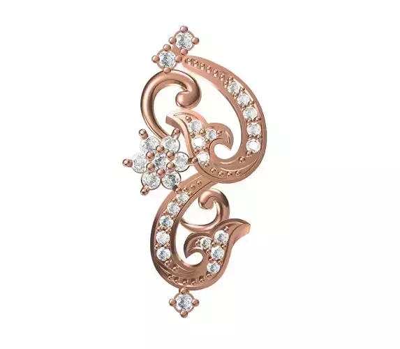 Women Unique Pendant STL JCD Details