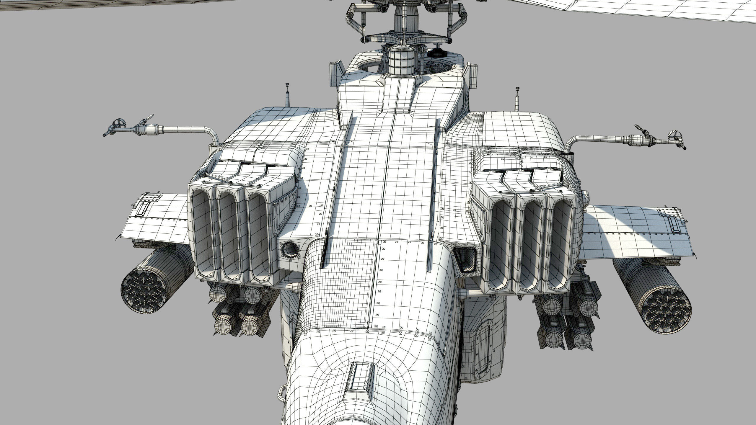 Ah64 Longbow Apache helicopter 3D model_7