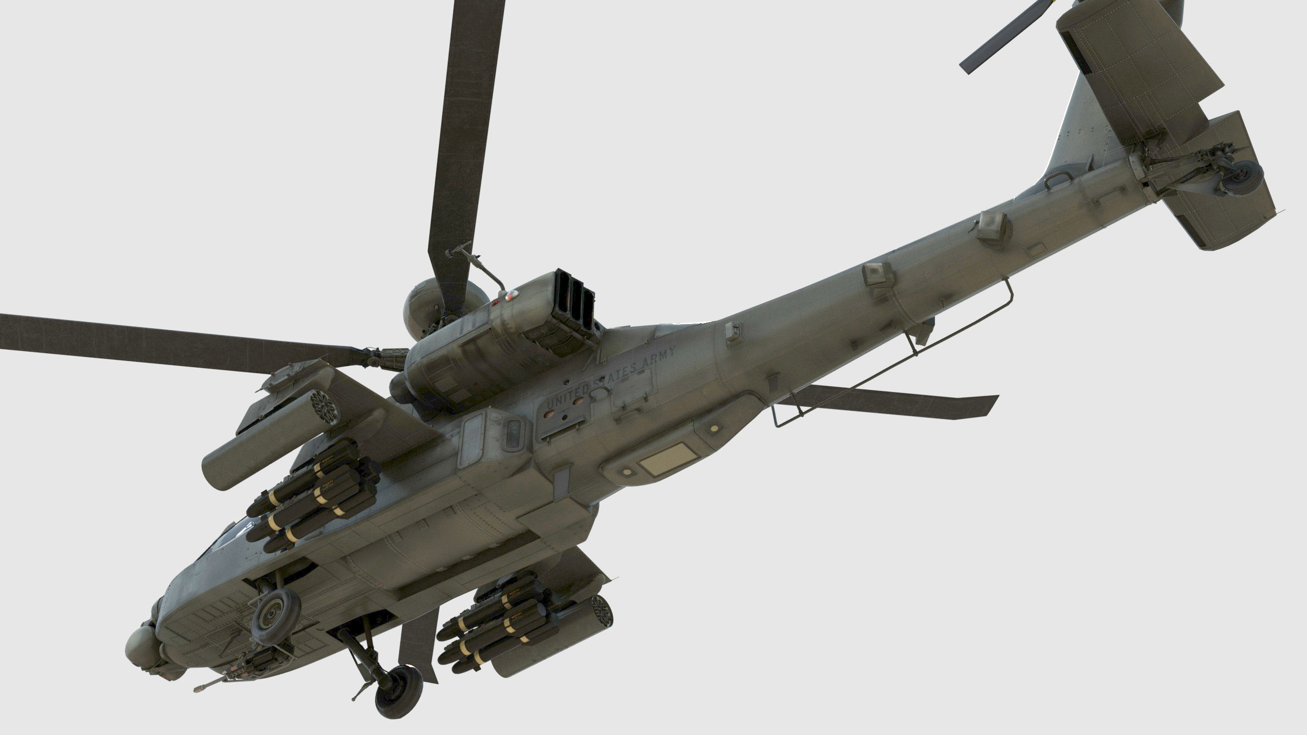 Ah64 Longbow Apache helicopter 3D model_14