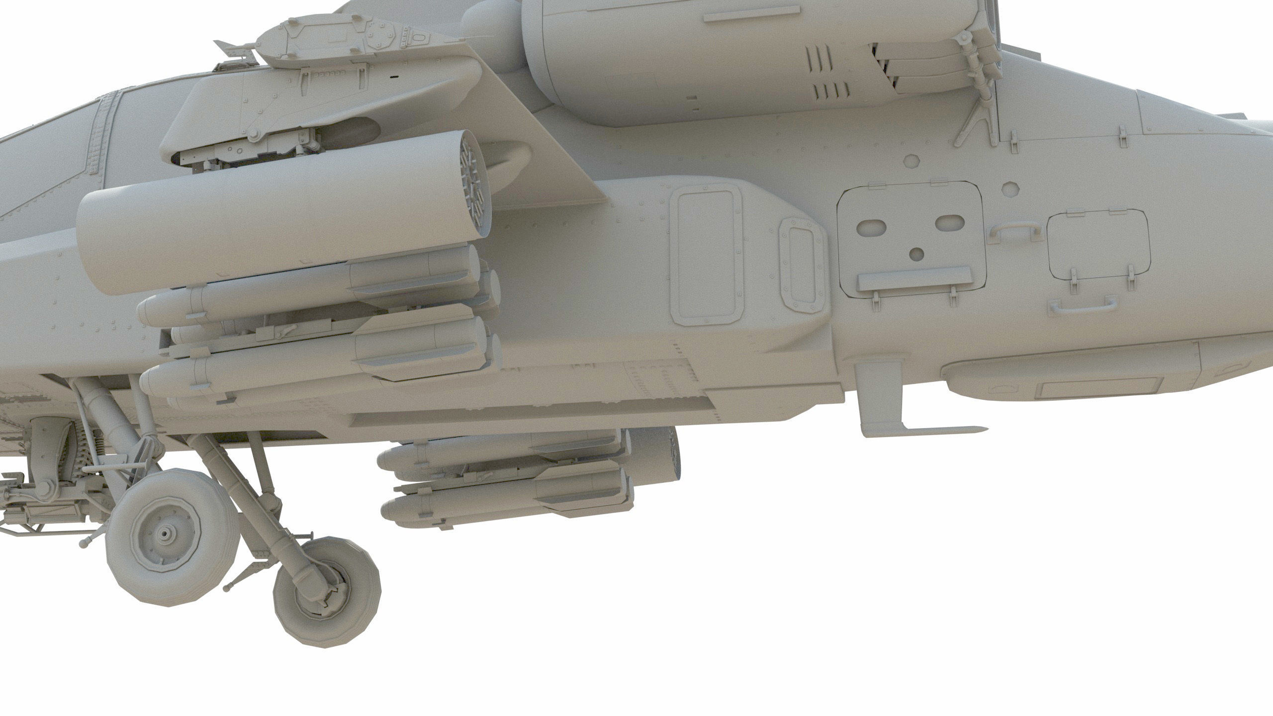 Ah64 Longbow Apache helicopter 3D model_5