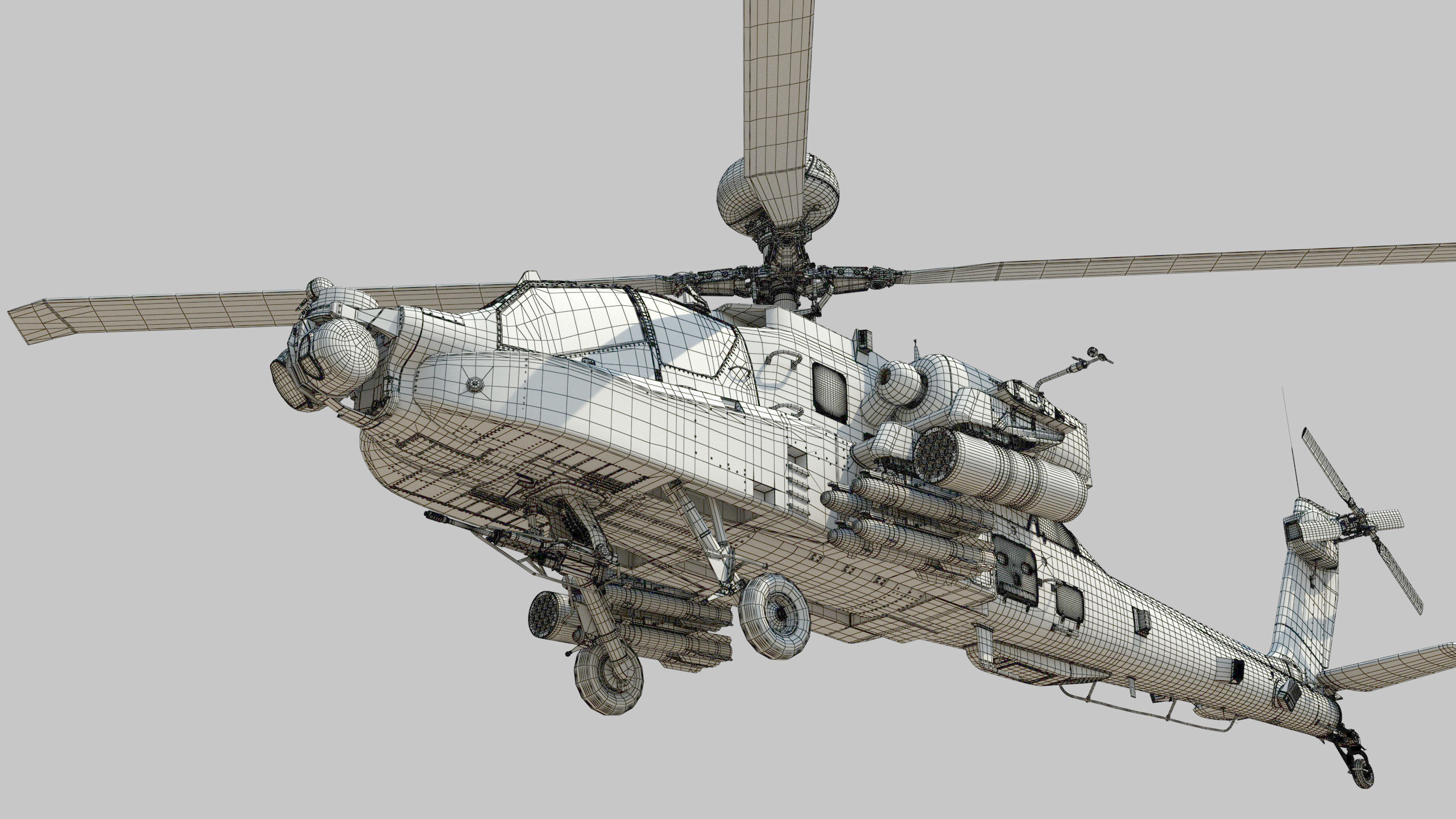 Ah64 Longbow Apache helicopter 3D model_9