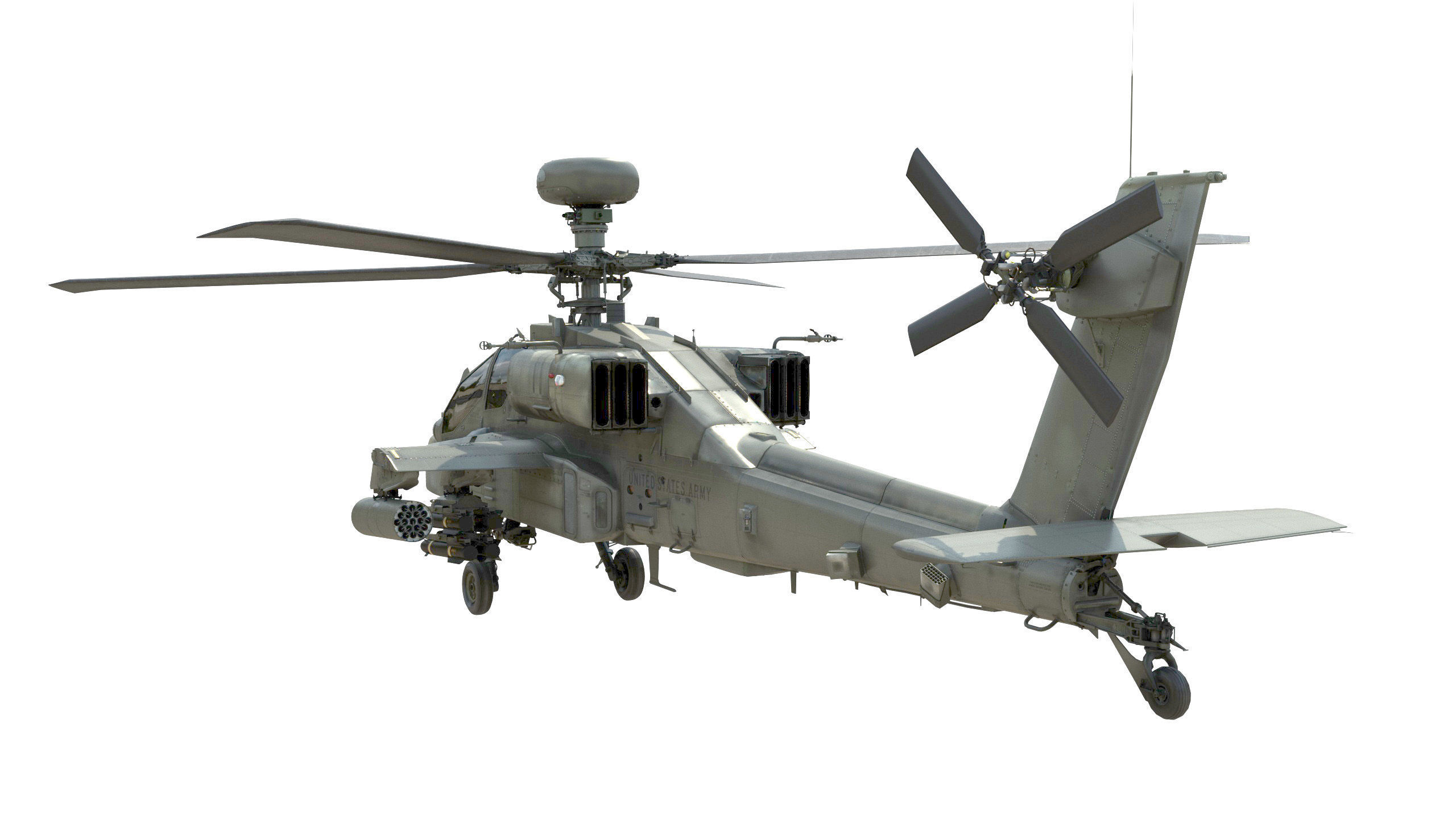 Ah64 Longbow Apache helicopter 3D model_13