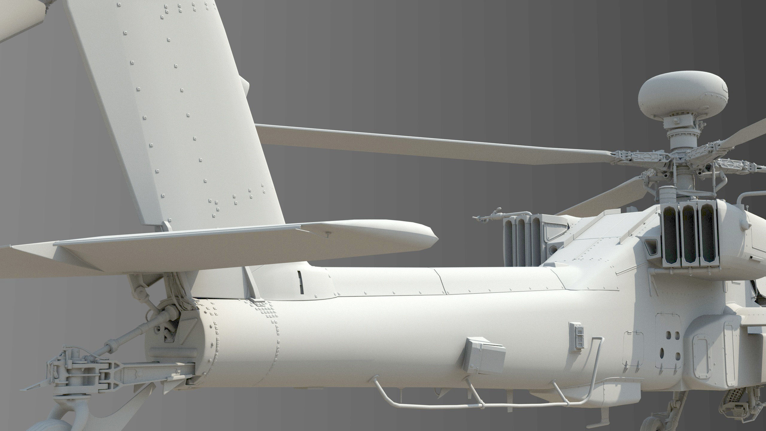 Ah64 Longbow Apache helicopter 3D model_6