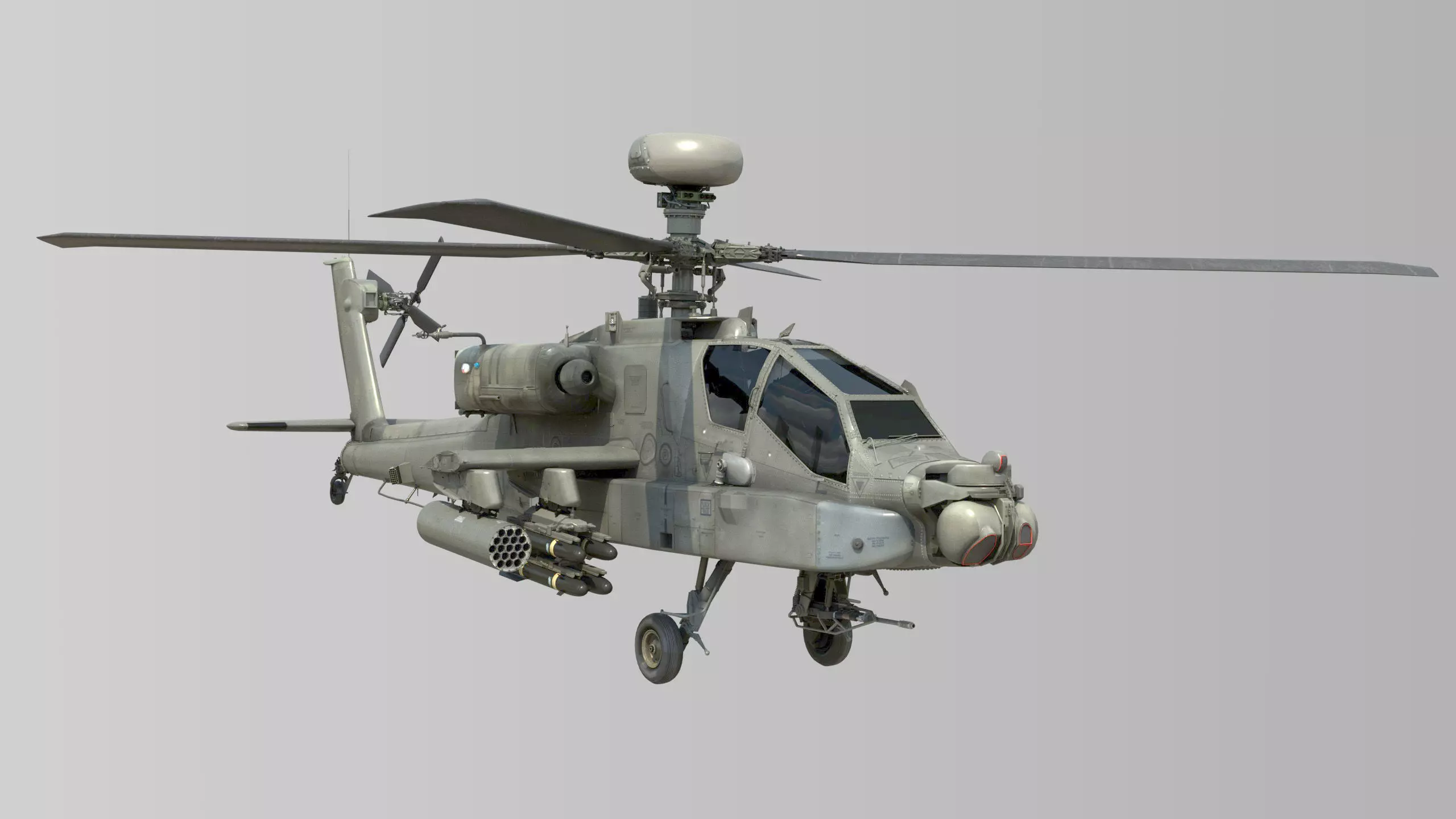 Ah64 Longbow Apache helicopter 3D model_0