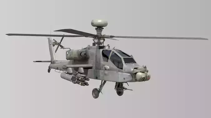 Ah64 Longbow Apache helicopter 3D model
