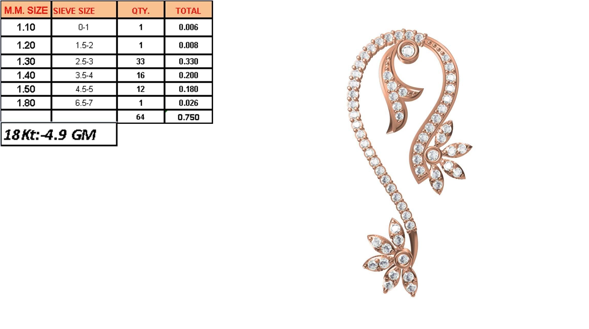 Women Unique Pendant STL JCD Details 3D print model_1