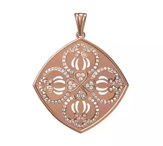 Women Unique Pendant STL JCD Details