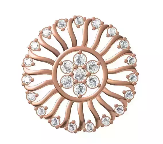 Women Unique Pendant STL JCD Details