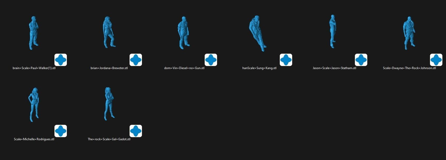 Fast and Furious Model STL Set 3D print model_8