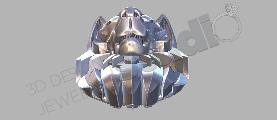 wolf pendant 3d model 3D print model_5