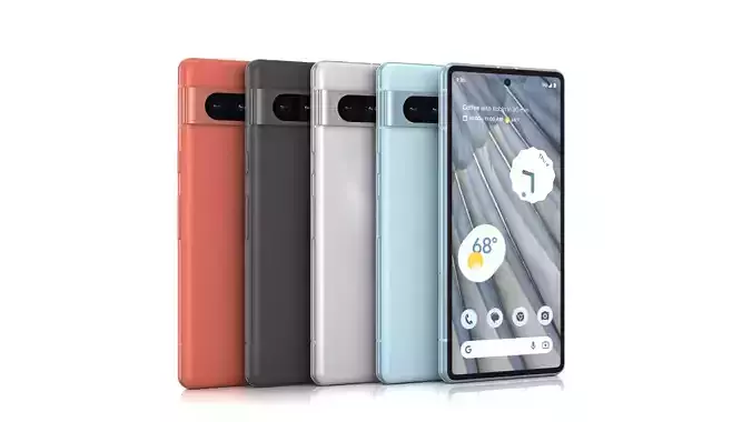 Google Pixel 7a 3D Model Collection