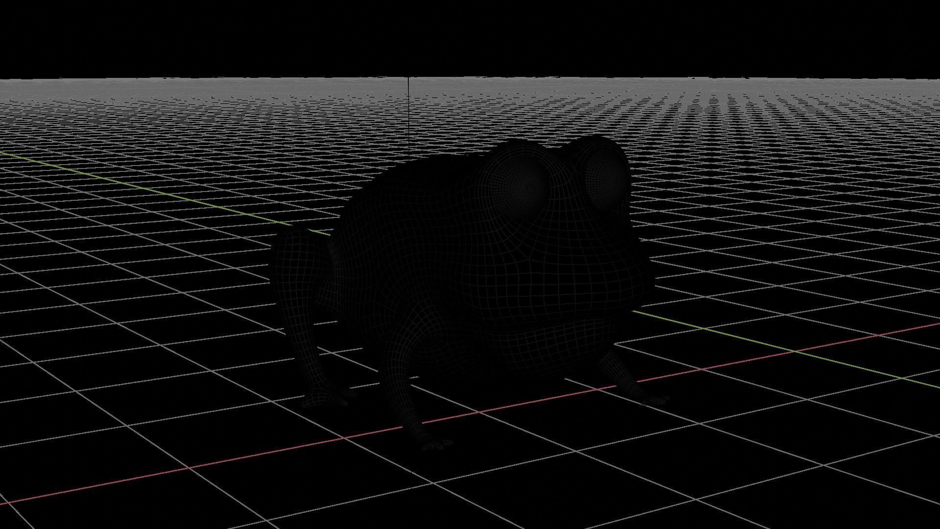 Stylized Frog 3D model_3