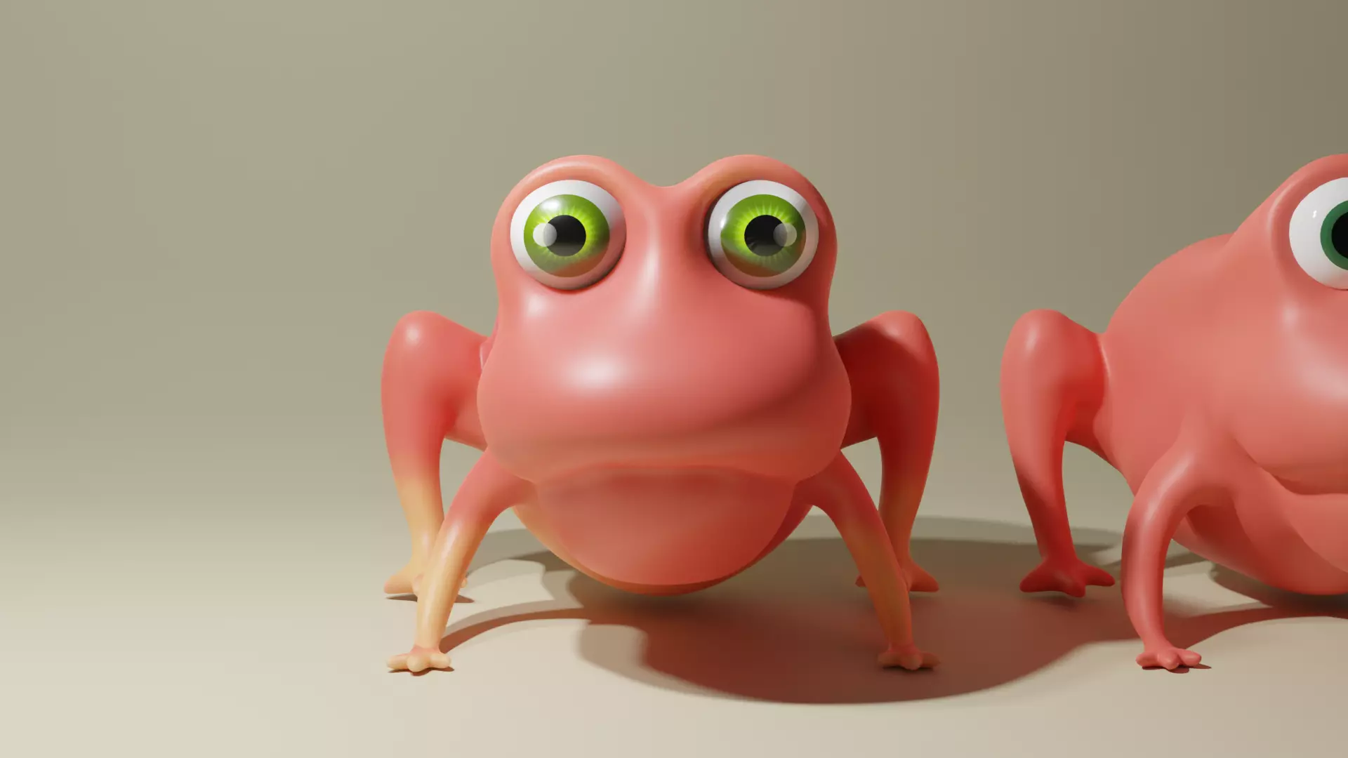 Stylized Frog 3D model_0