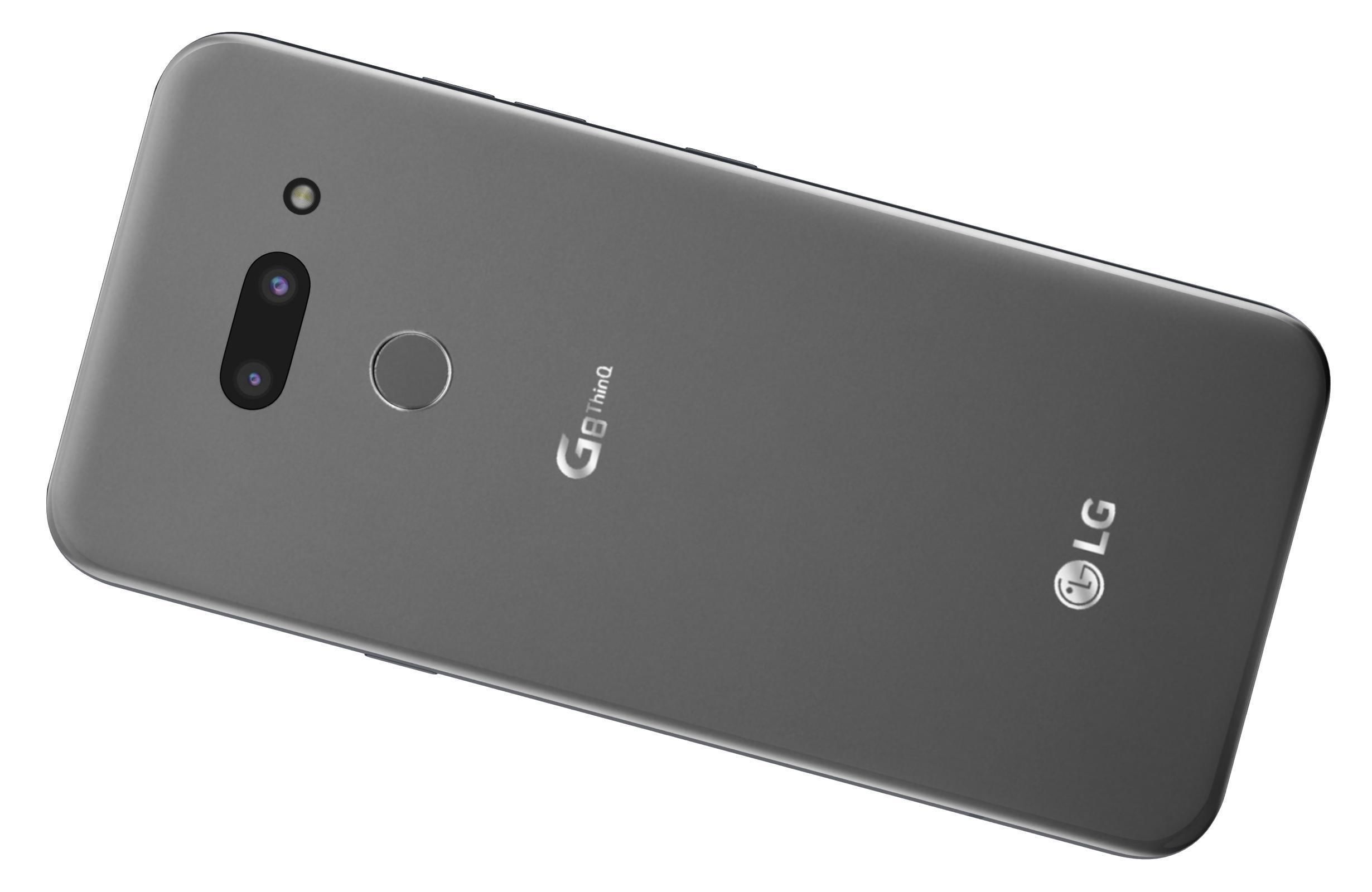 LG G8 ThinQ Gray Low-poly 3D model_11