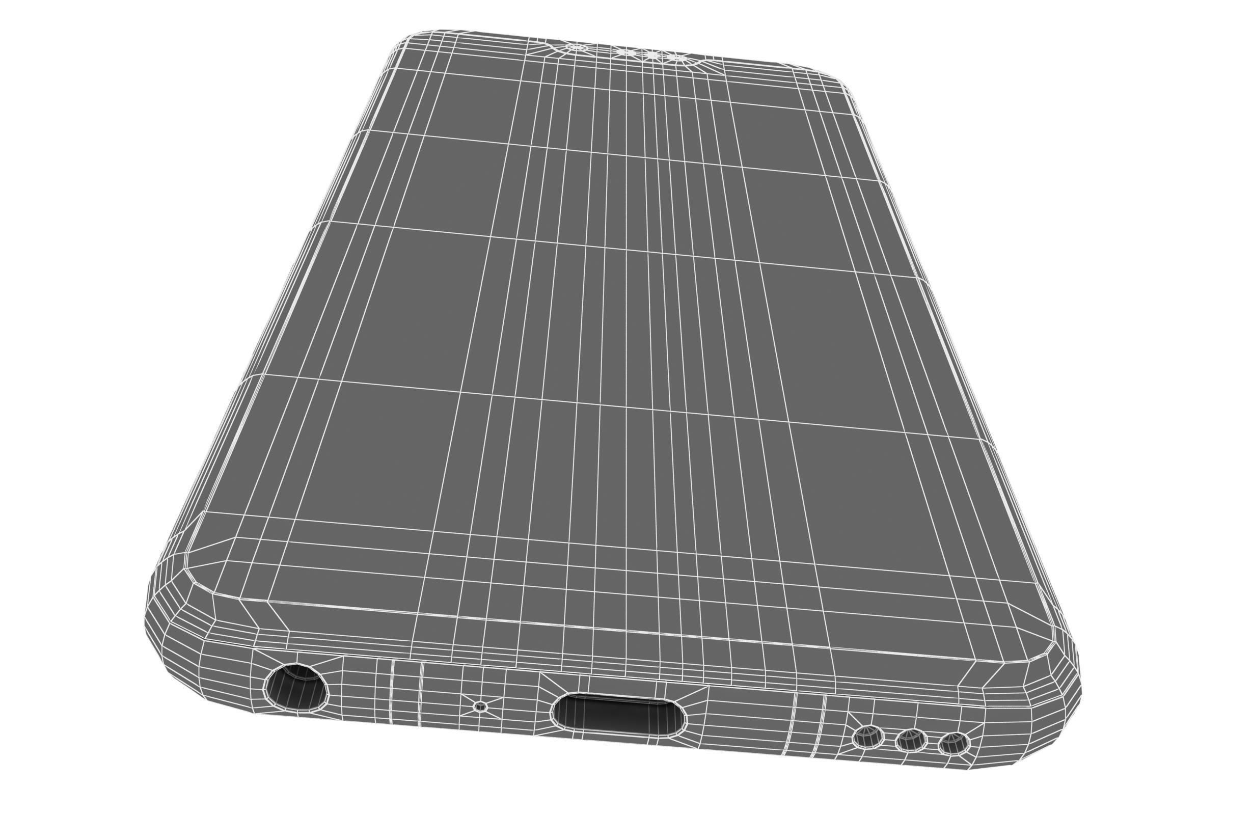 LG G8 ThinQ Gray Low-poly 3D model_19