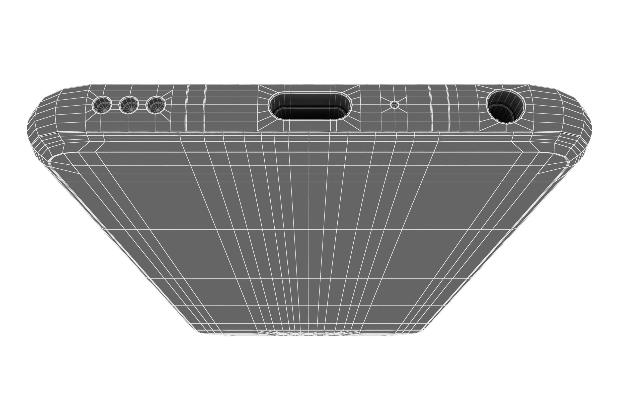 LG G8 ThinQ Gray Low-poly 3D model_25