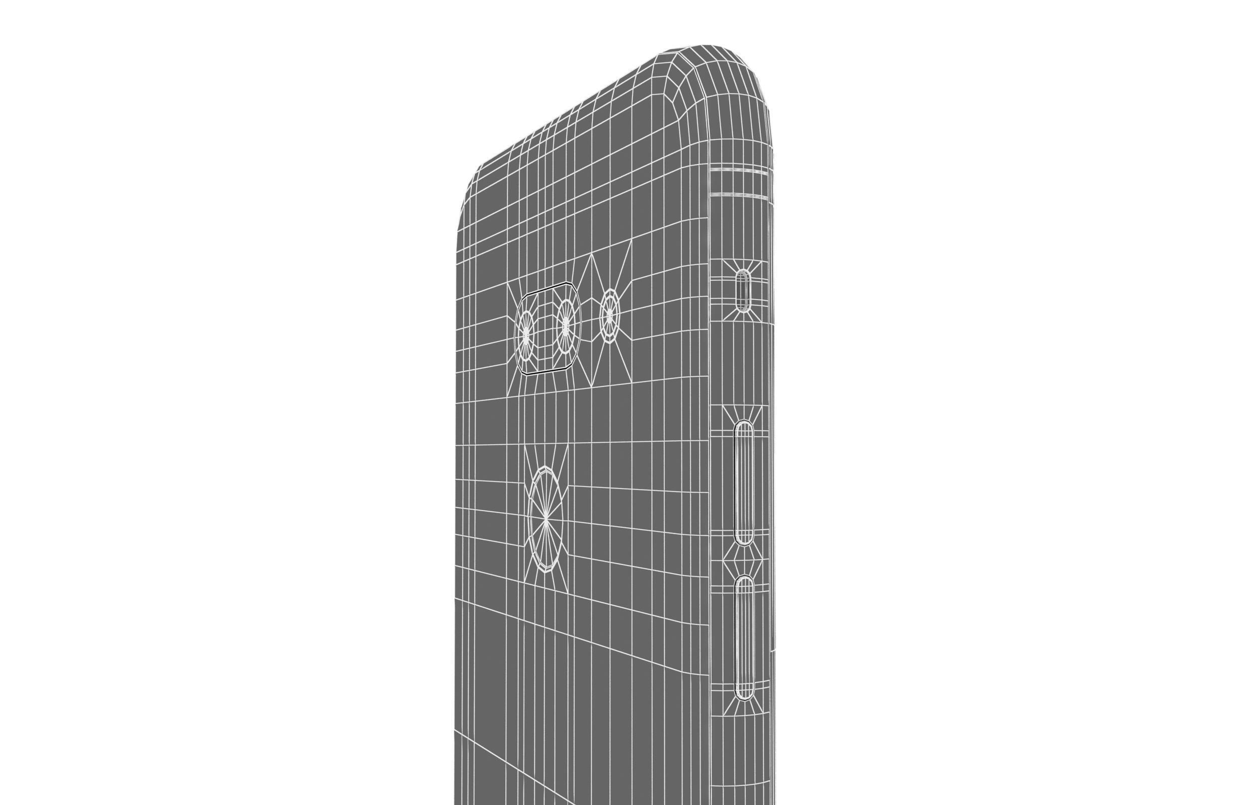 LG G8 ThinQ Gray Low-poly 3D model_23