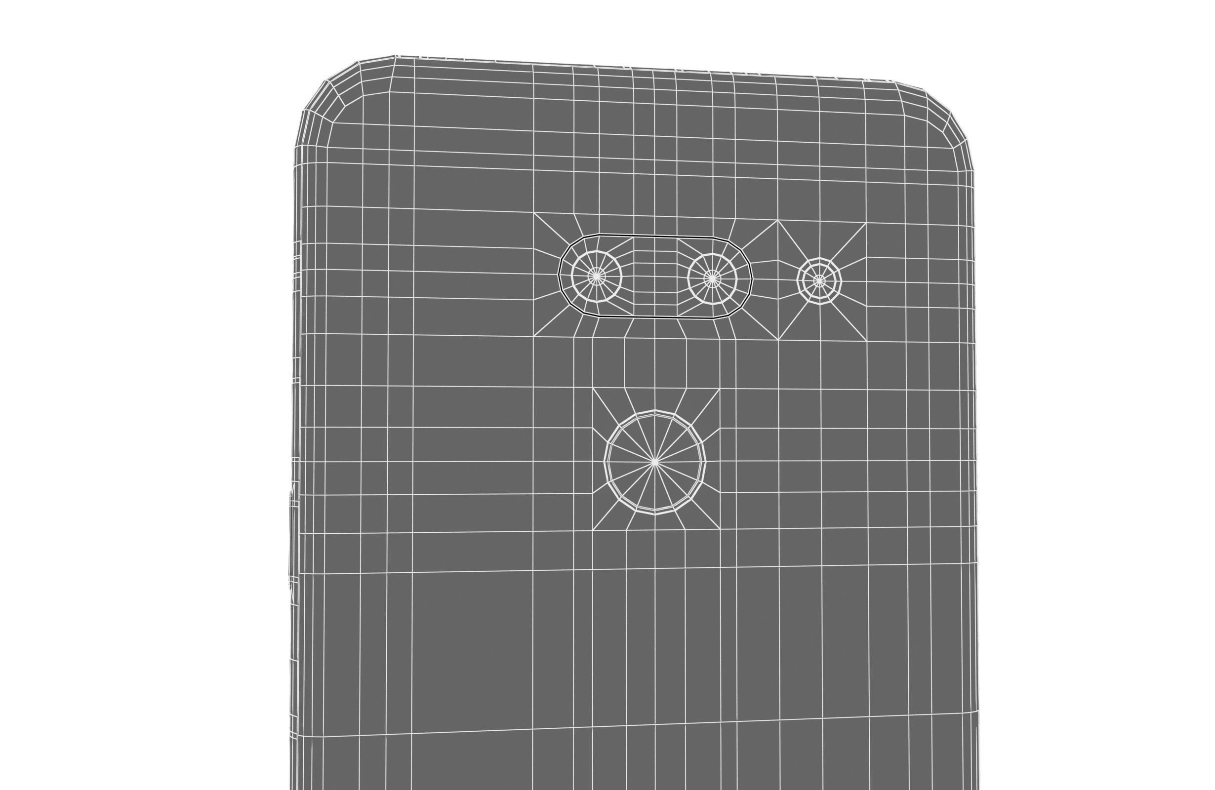 LG G8 ThinQ Red Low-poly 3D model_20