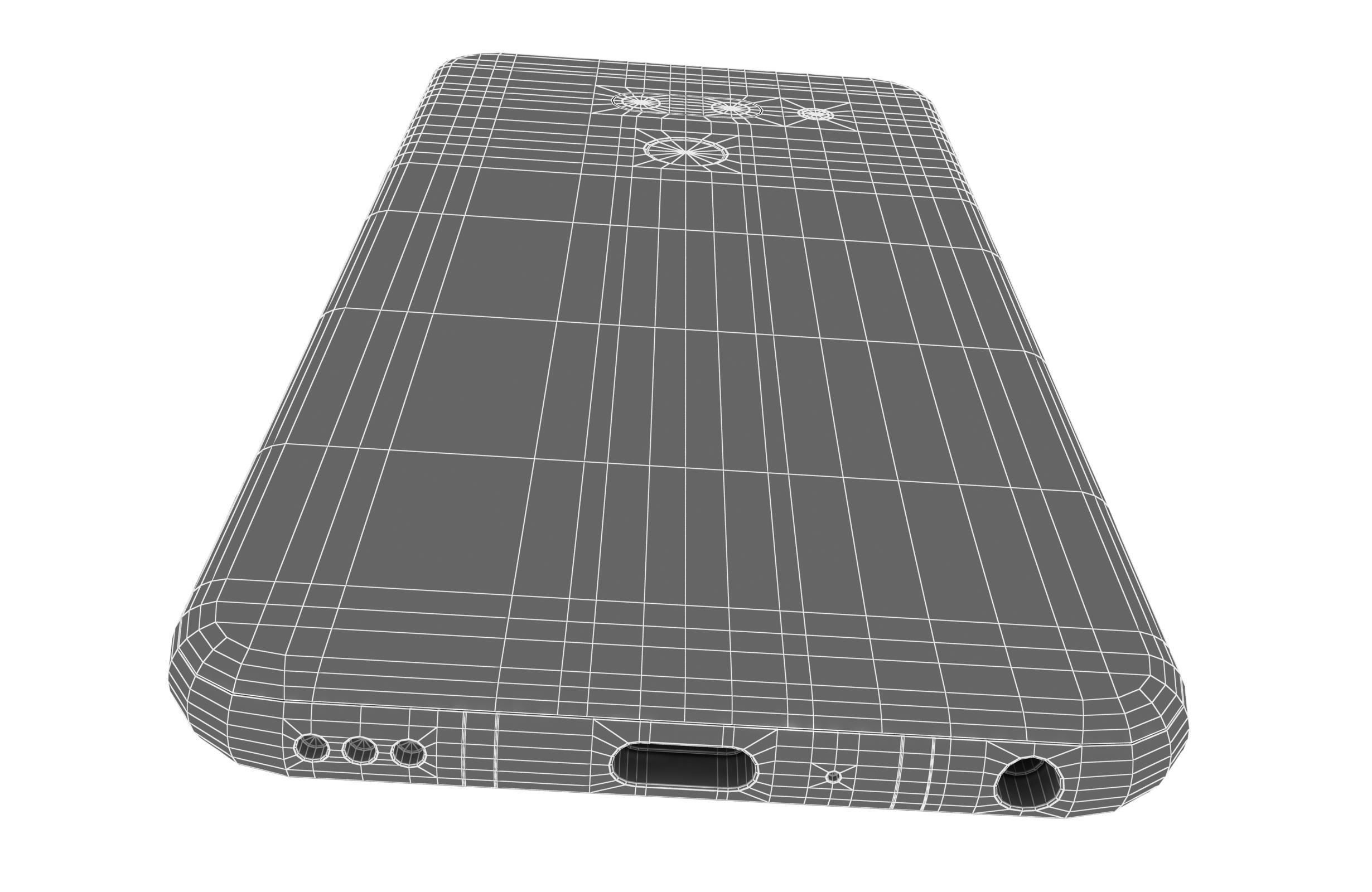LG G8 ThinQ Red Low-poly 3D model_21
