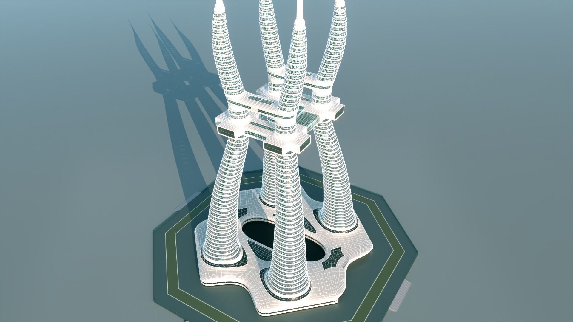 Futuristic Building Concept V1-02 3D model_20