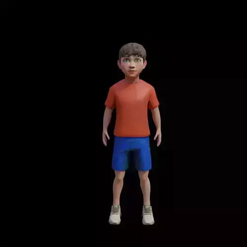 BOY CHARACTER Free low-poly 3D model