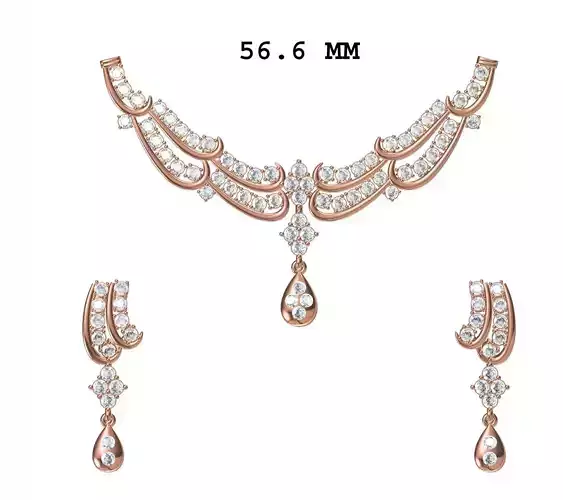 Women Earrings Pendant Set STL JCD Details